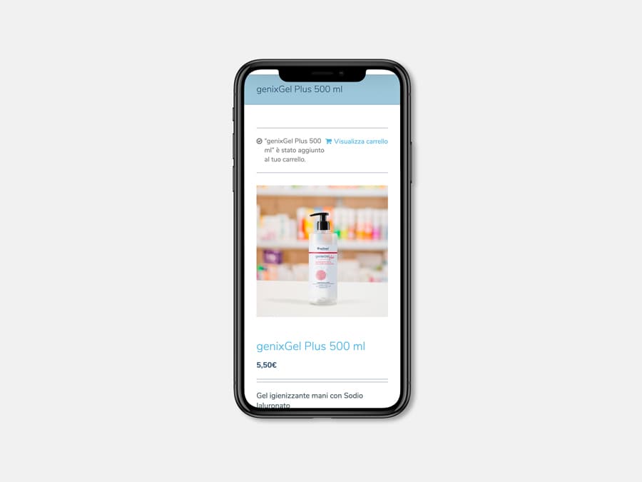 luca santi dal portfolio: Progettazione e sviluppo del Negozio online di un brand di prodotti dermocosmetici e parafarmaceutici sul mercato da oltre dieci anni.